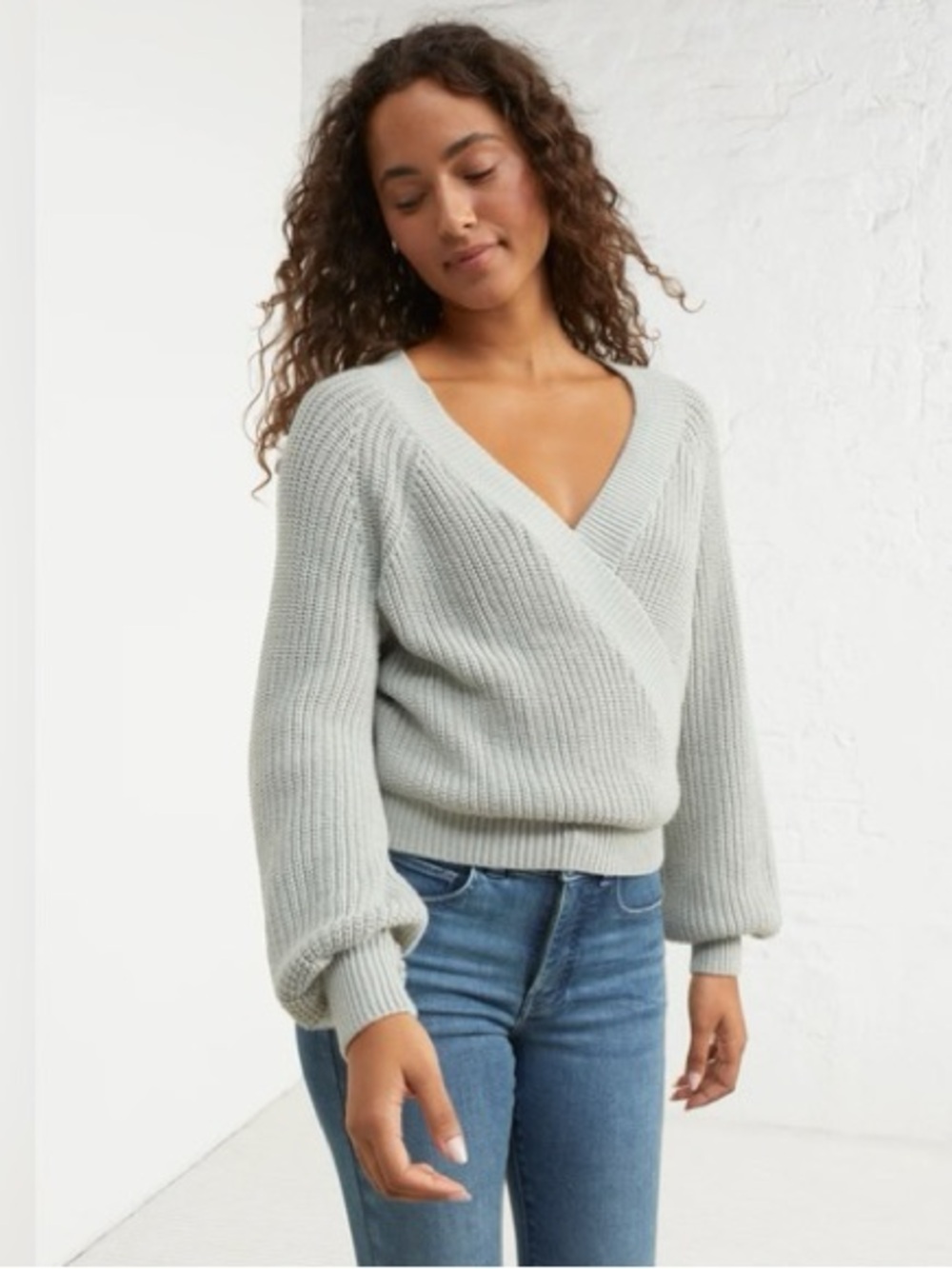 Upwest Green Weekend Wrap Sweater N128-21